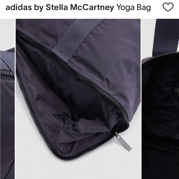Adidas by Stella McCartney Black Duffle Yoga Gym Bag - Dark Grey - Picture 3 of 15
